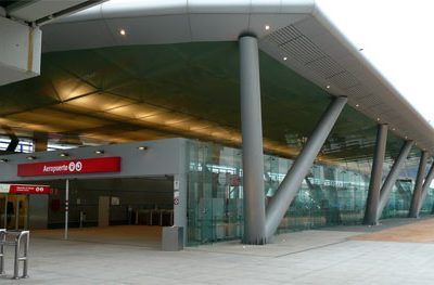 Estación de tren en el aeropuerto de Málaga